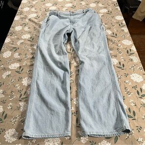 Hollister Jeans Women 8R Blue Denim Ultra High Rise Dad Jean Y2K Relaxed Grunge